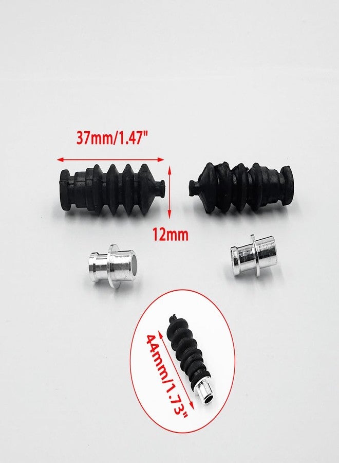 URIMPAVIDO 2PCS 37mm RC Boat Waterproof Push Rod Rubber Seal Bellow with Aluminium Mount for RC Boat Ship DIY Model Toy Parts - Image 3
